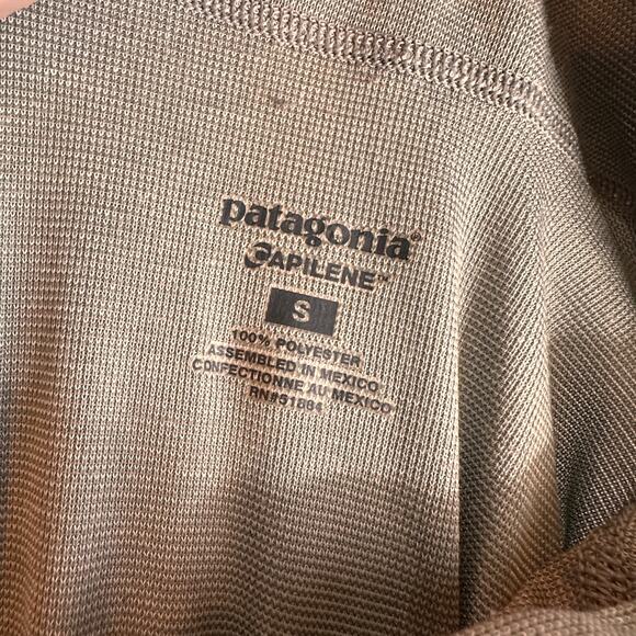 Patagonia Capilene Grey Zip Pullover Size Small - Picture 4 of 6